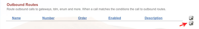 FusionPBX - Add Outbound Route